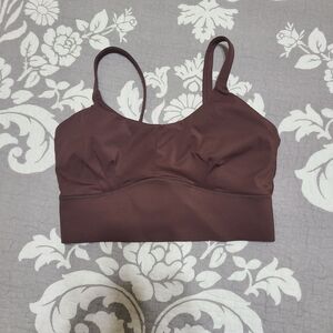 Elegant Brown Sports Bra